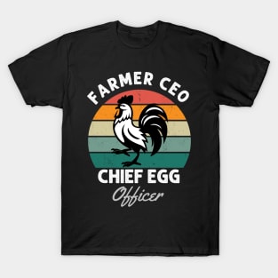 Farmer CEO Chief Egg Officer T-Shirt